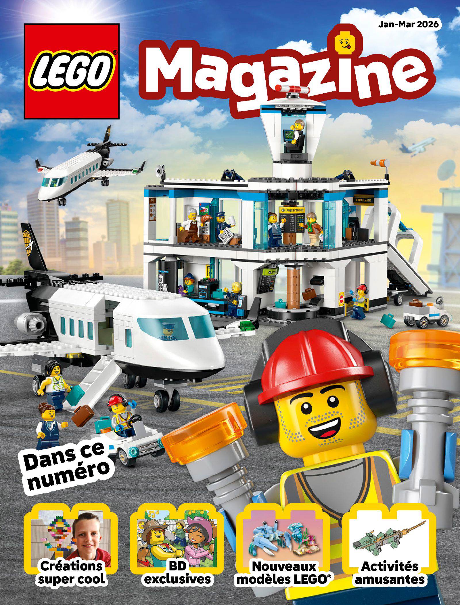 Abonnement gratuit au LEGO® Magazine pour enfants 5 à 9 ans, avec des activités créatives, des bandes dessinées, et des jeux sans écran.