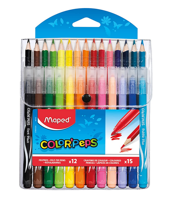Kit Peinture Enfant 15 Sacs à Colorier + 15 Crayons Empilables - Cadeau Anniversaire