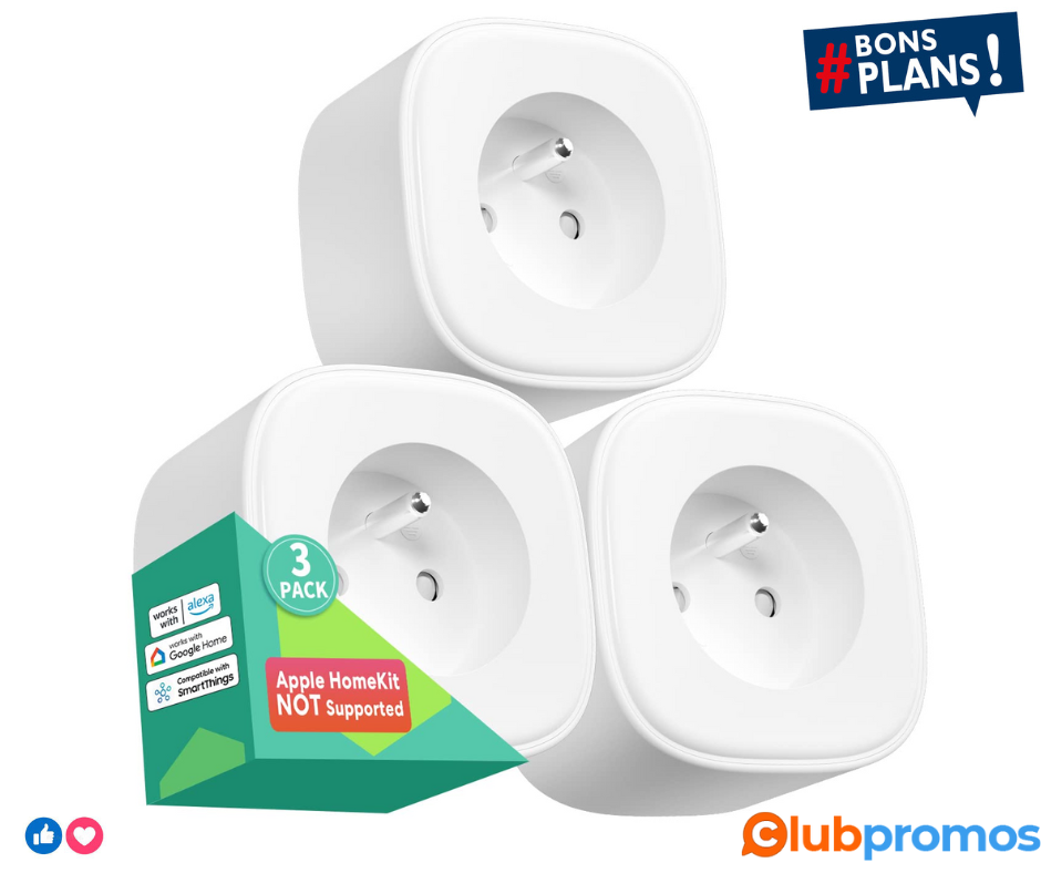 Meross Prise Connectée WiFi (Type E), Prise Intelligente Compatible avec Alexa, Google Home et...png
