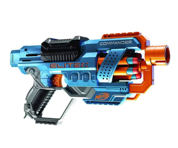  Hasbro Nerf Elite 2.0 Commander RD-6 blaster à fléchettes en mousse barillet rotatif 6 fléchettes 12 fléchettes incluses sans pile dès 8 ans offre Amazon 9,49€