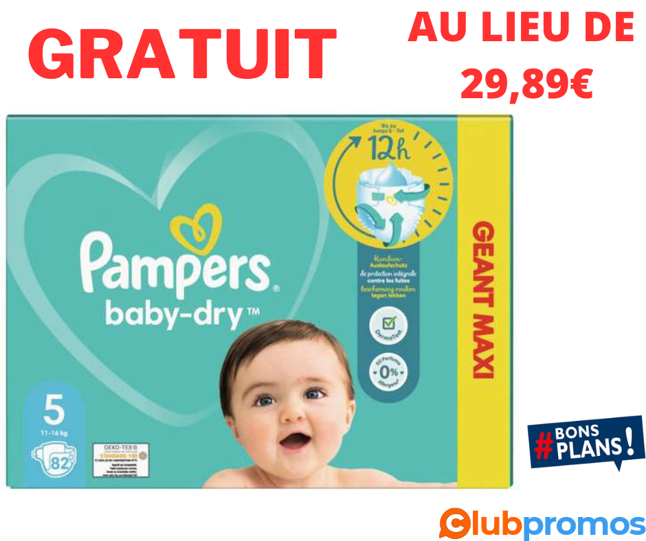 Pack géant de couches Pampers Baby Dry.png