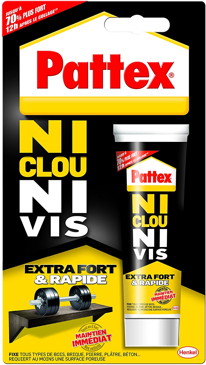 deal - Pattex Ni Clou Ni Vis Extra Fort & Rapide, 2,91€ au lieu de 6,30€ 