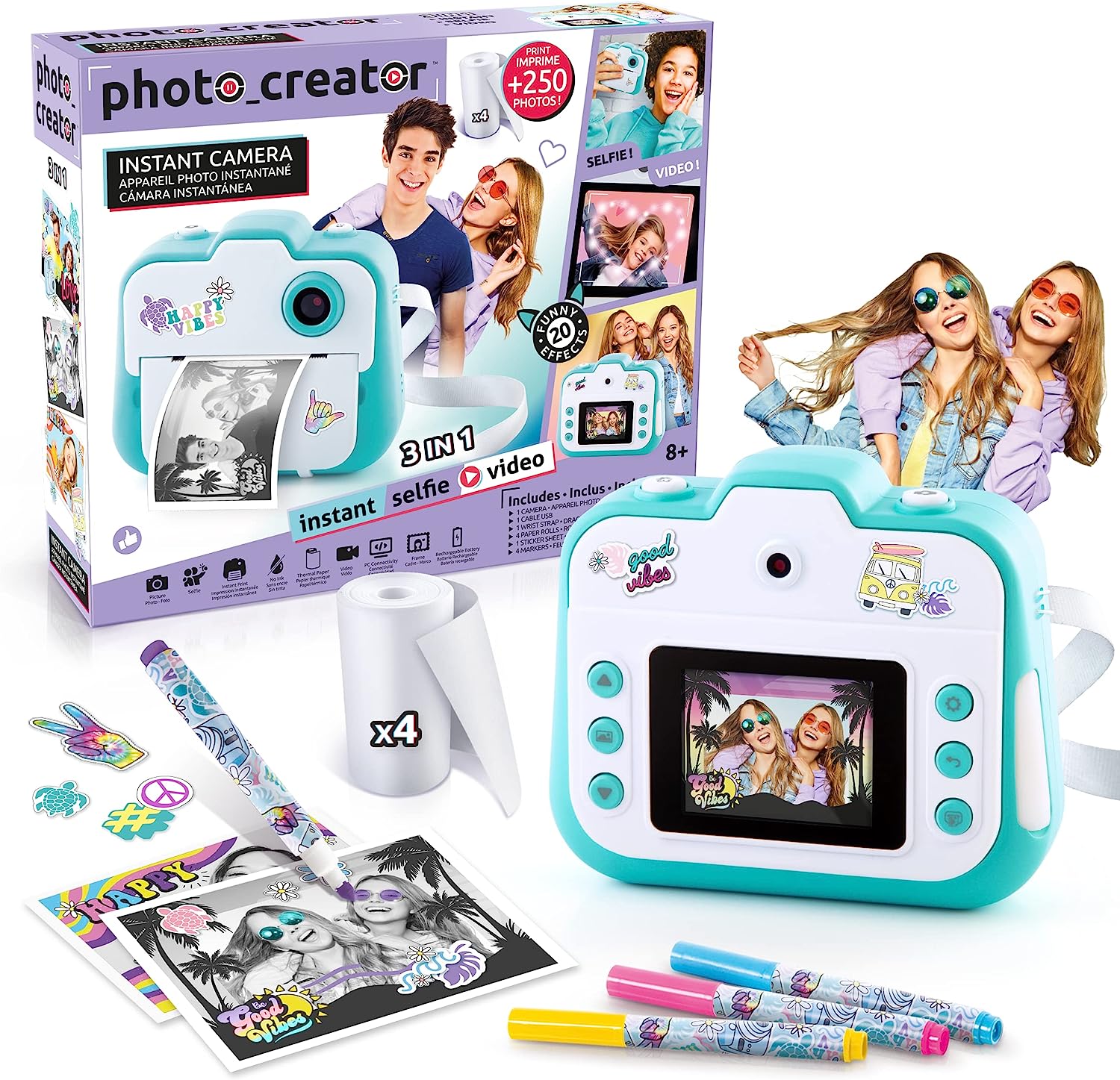 deal - Canal Toys - Appareil Photo à Impression Instantanée Photo Creator,  Selfie et Video - Papier Thermique 56,90€ au lieu de 76,99€ sur