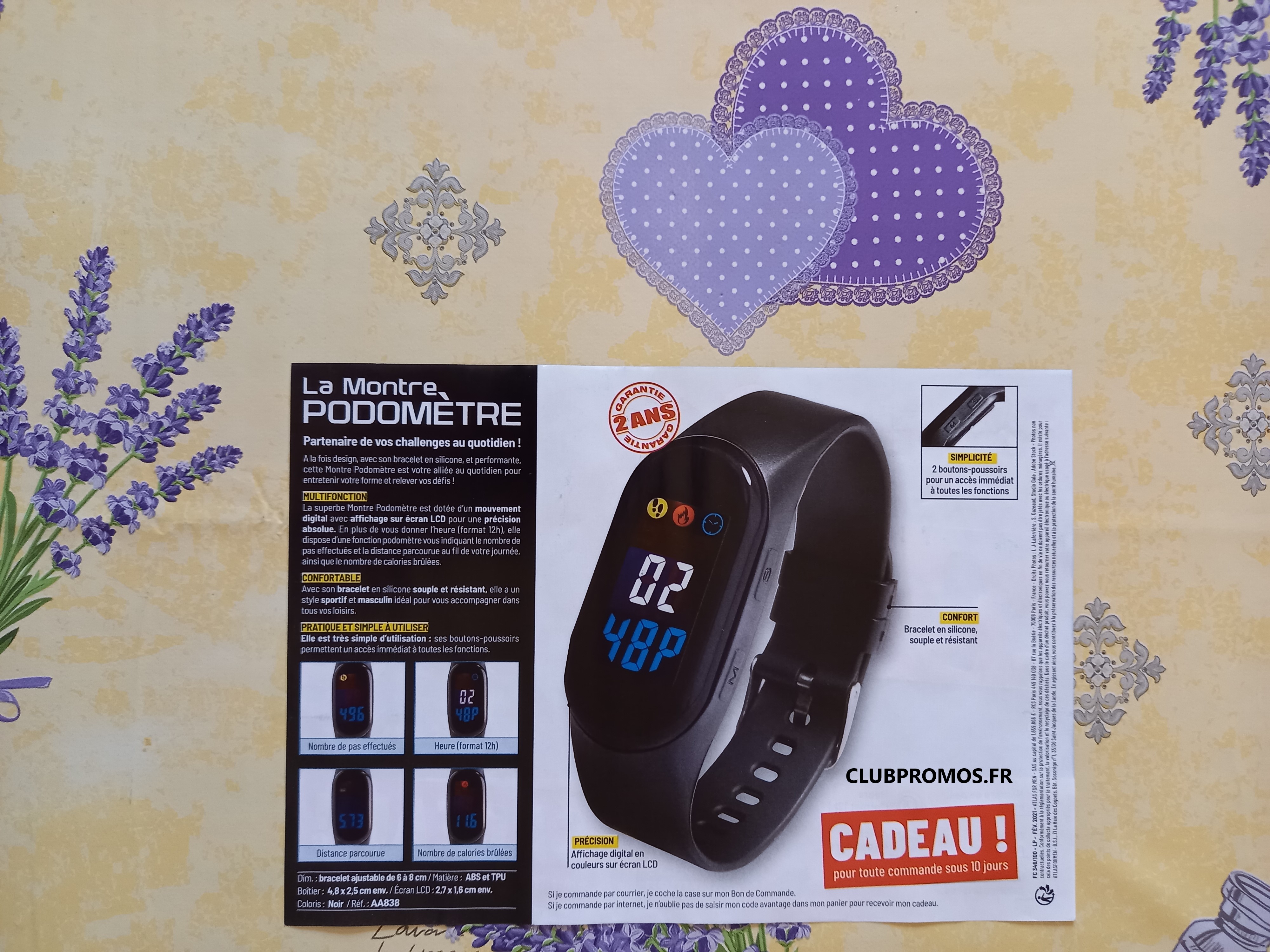 code promo Atlas For Men une montre podomètre en cadeau + frais de