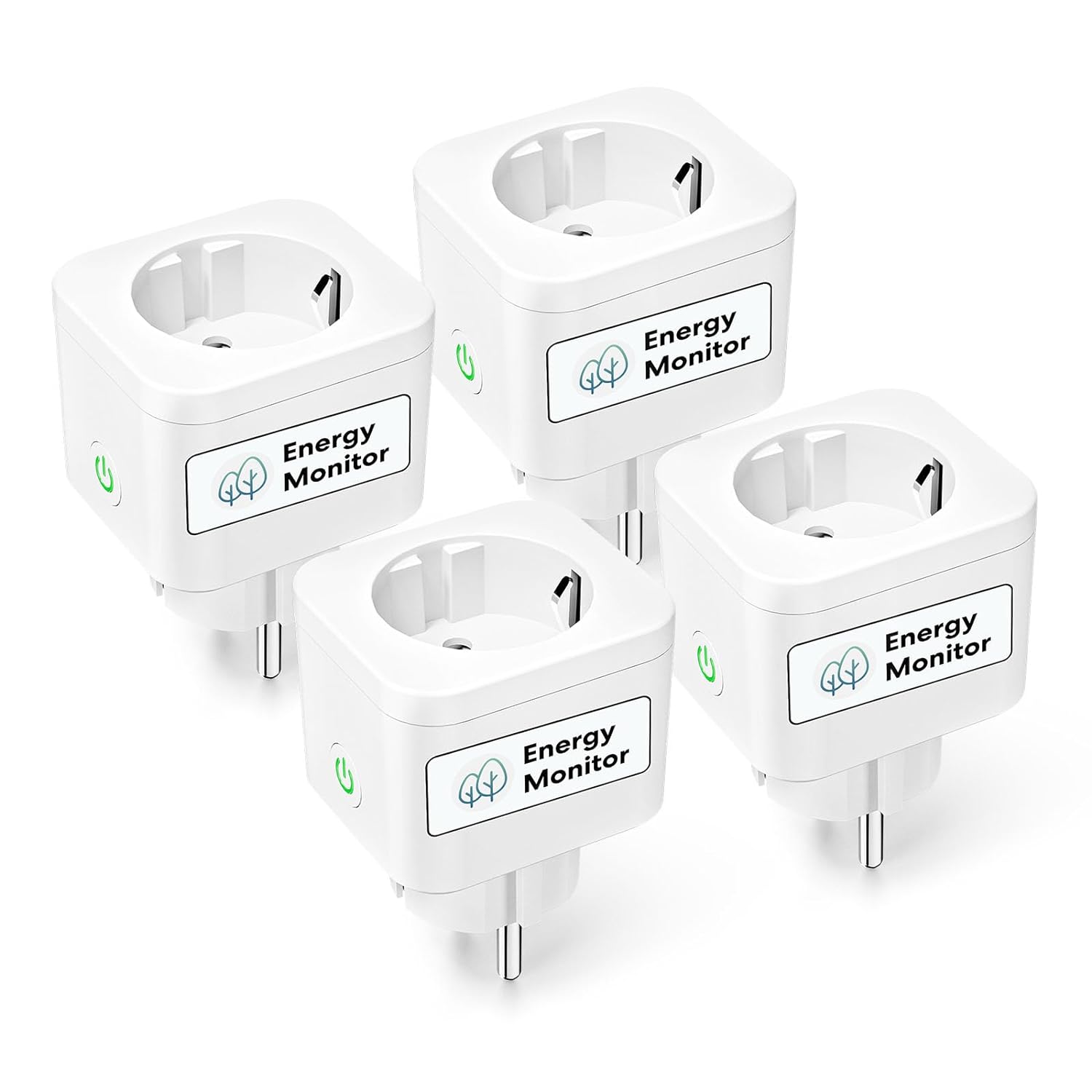 Prise Connectée (Type F), 16A Prise WiFi Compatible avec Alexa et Google Home, 4 Prises avec M...jpg