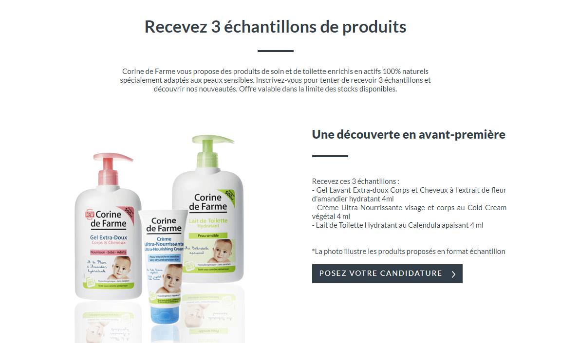 Recevoir Echantillon Gratuit   Échantillon Bébé  Parfum  Beauté.png