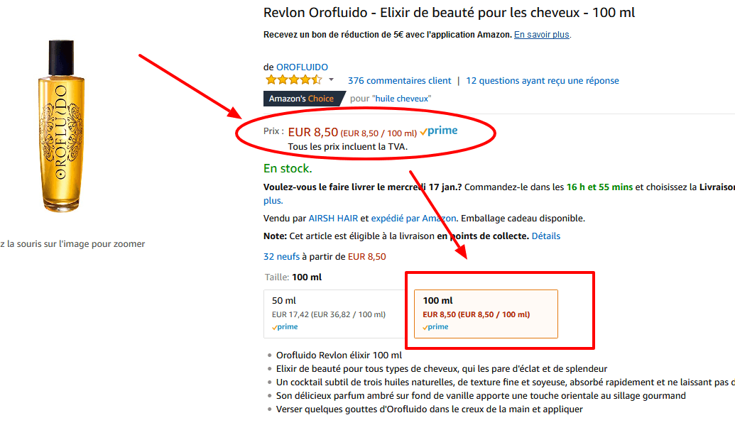 Revlon Orofluido   Elixir de beauté pour les cheveux   100 ml  Amazon.fr  BeautÃ© Prestige.png