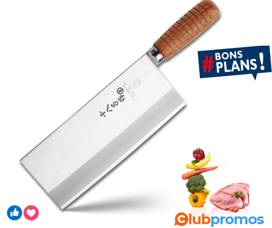 Couteau De Chef Chinois Traditionnel Dexter S5198, Bois Dur, Dexsteel