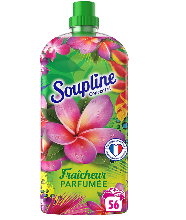deal - SOUPLINE - Concentré Coco et Fleurs Blanches - ou paradise - 56  lavages 3,95€ au lieu de 4,90€ sur
