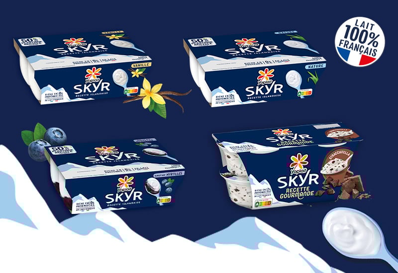 Test gratuit Yoplait Skyr via Sampleo : 2500 ambassadeurs sélectionnés pour découvrir le skyr riche en protéines, faible en matières grasses, fabriqué avec du lait français.