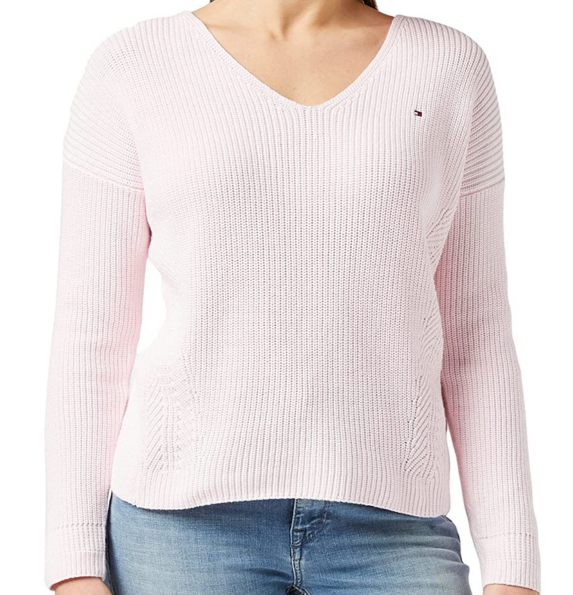 Tommy-Hilfiger-Hayana-V-NK-Pull-Sweater-Light-Pink-XL-Femme-Amazon-fr-Vêtements.png