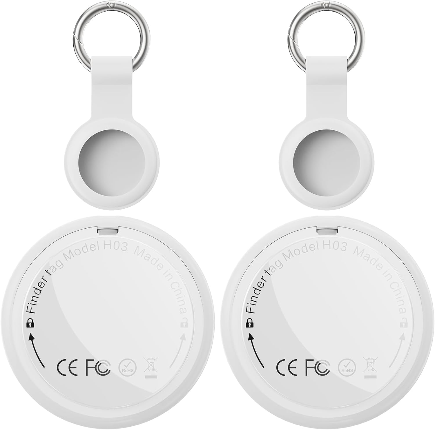  Lot de 2 traceurs Bluetooth Fitabok – Localisation via Apple Localiser – Promo Amazon