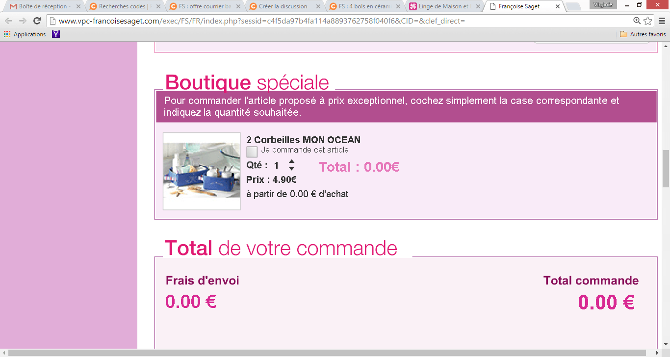Françoise Saget Commande - Chen Gai France :): code reduction francoise saget - Françoise saget, spécialiste du linge de maison en vpc, propose à plus de 600 000 clientes en je ne commanderai plus chez eux, et compte bien faire partager mes mauvaises expériences.