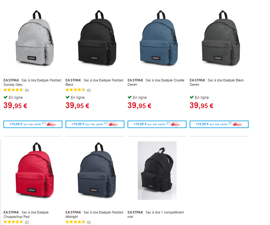 Auchan eastpak cheap