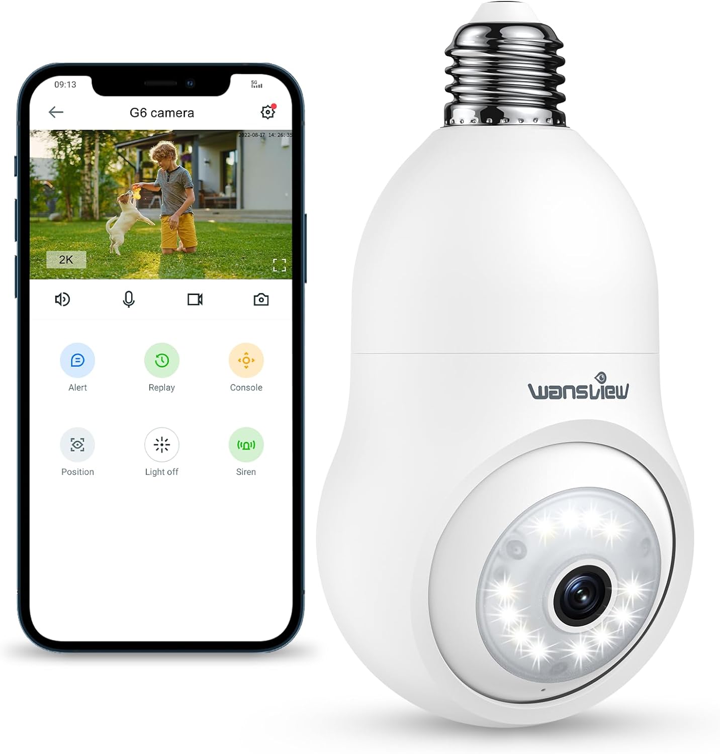 Wansview Ampoule Camera Surveillance WiFi Exterieure sans Fil - 2k  deal.jpg