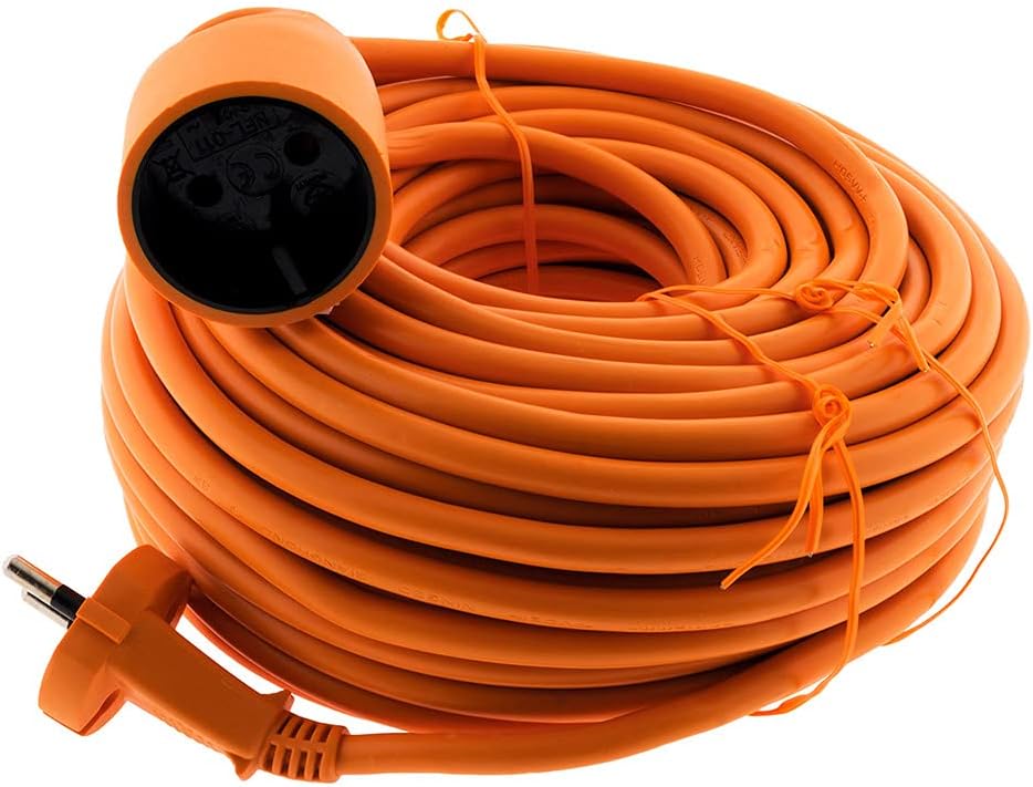 Prolongateur Zenitech 16A HO5VV-F 25m Orange – rallonge électrique robuste 2x1,5mm², puissance 3680W, certifiée NF et CE, idéale pour jardinage, bricolage et utilisation extérieure – bon plan Amazon.