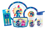 Set 6 pcs Complet Boite Repas Angel & Stitch - 1 Verre + 2 Assiettes + Couverts + Gourde et Bo...png