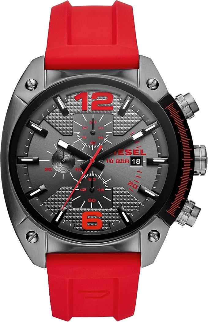 Montre Chronographe Overflow Diesel pour hommes, montre en acier inoxydable