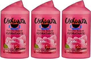 Ushuaïa - Douche Beauté Hydratante à l'Extrait Naturel d'Orchidée du Mexique - 250 ml - Lot de 3
