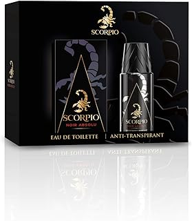 SCORPIO Coffret 2 produits Noir Absolu - Eau de toilette flacon 75ml et Déodorant atomiseur 150ml