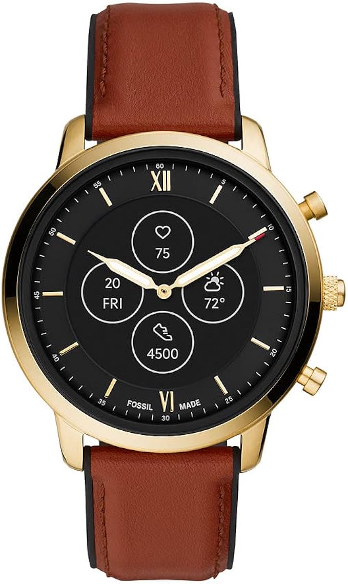 Montre connectée hybride HR Neutra Fossil pour homme avec suivi du rythme cardiaque, d’activité et du sommeil