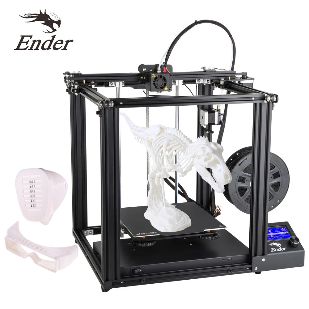 Creality 3D Ender-5 – imprimante 3D, haute précision, Kit d'installation autonome, profil en aluminium, dimensions 220x220x300mm, fonction de reprise d'impression