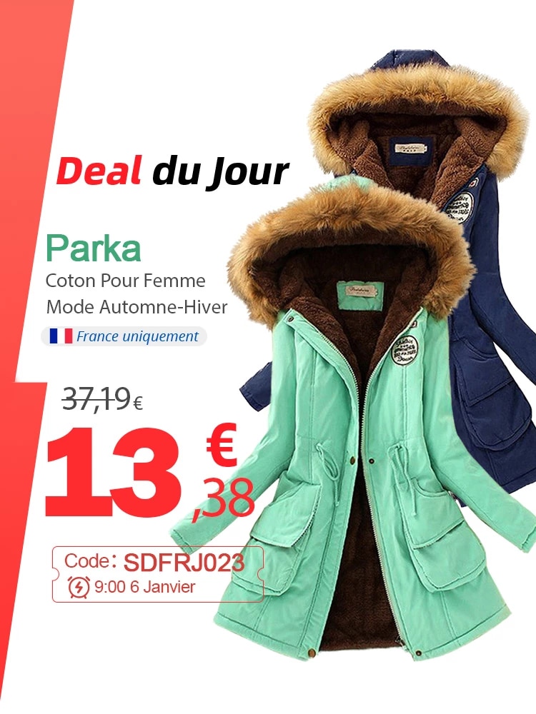 AONIBEIER – Parka Long à Col en Fourrure Chaude et Coton pour Femme, Manteau Grande Taille à Capuche, Vêtement d'Extérieur, Mode Automne-Hiver