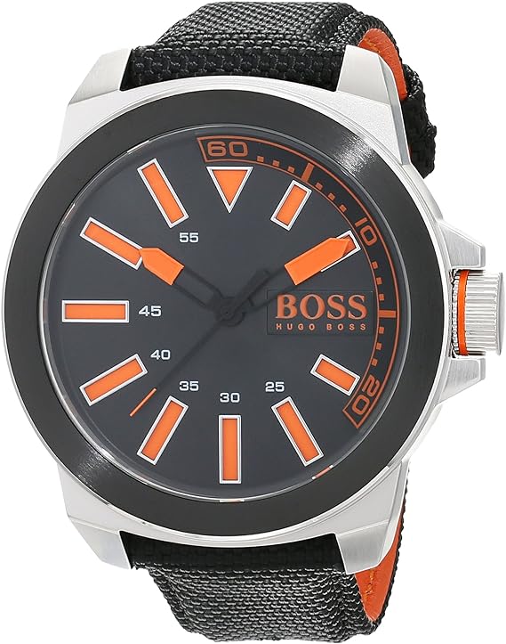 Hugo Boss Orange Homme Analogique Quartz Montres Bracelet avec Bracelet en Silicone - 1513116