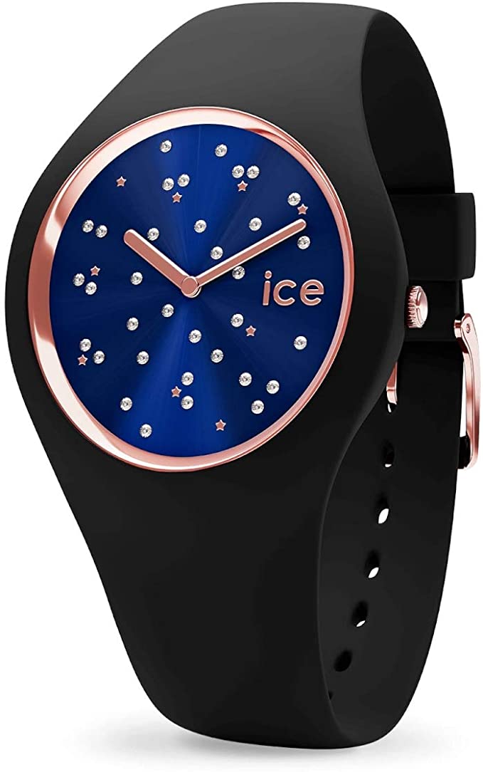Ice-Watch - ICE cosmos Star Deep blue - Montre noire pour femme avec bracelet en silicone
