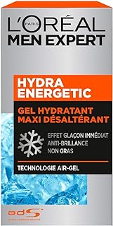 L'Oréal Men Expert - Gel Hydratant Maxi Désaltérant pour Homme - Soin du Visage - Hydra Energetic - 50 ml