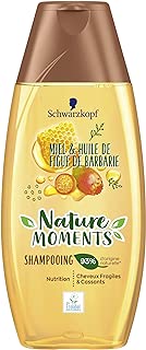 Nature Moments Shampooing Nutrition Cheveux Fragiles & Cassants Miel & Huile de Figue de Barbarie 250 ml