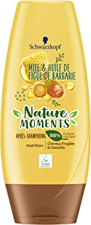 Nature Moments Après-Shampooing Nutrition Cheveux Fragiles & Cassants Miel & Huile de Figue de Barbarie 200 ml