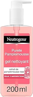 Neutrogena Visibly Clear Gel Nettoyant Pamplemousse Rose – Soin visage nettoyant contre imperfections – 1 x flacon pompe 2...