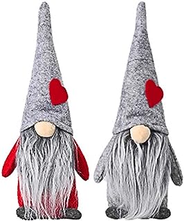 Nesloonp 2 Poupée Suédois De Noël，GNOME Suédois en Peluche，De Noël GNOME À La Main Santa Scandinave，GNOME suédois Decor,Su...