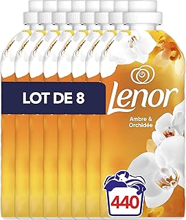 Adoucissant Lenor Ambre et Orchidée 440 Lavages i##e##s: 24H De Fraîcheur Relaxante ^^ Avec Une Touche D'Huiles Essentiell...