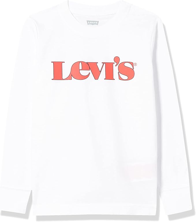 Levi's Kids Lvb Long SLV Graphic Tee Shirt Top à Manches Longues Garçon