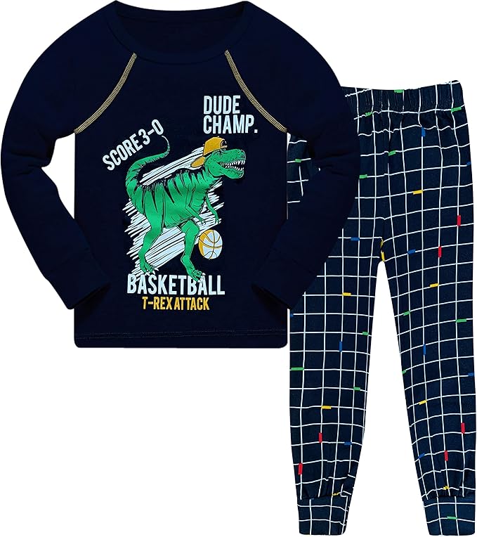 Pyjama pour gar&ccedil;ons Ensemble Deux pi&egrave;ces Pyjama Costume de Maison v&ecirc;tements de Nuit Manches Longues Coton 98-152/3-12 Ans