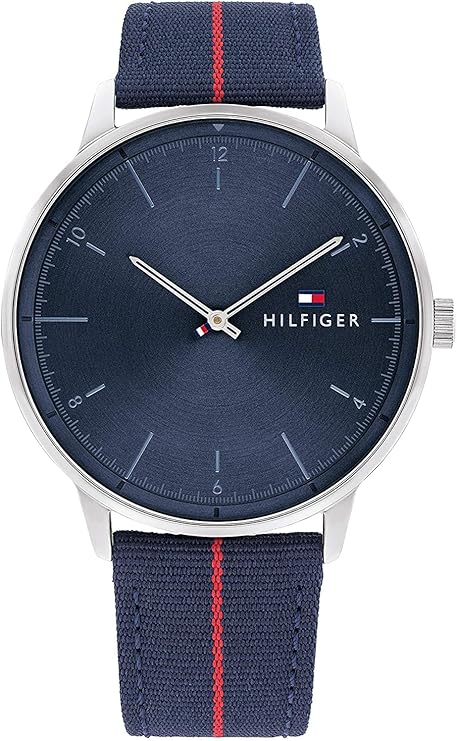 Tommy Hilfiger pour des Hommes Analogique Quartz Montre avec Bracelet en Nylon 1791844