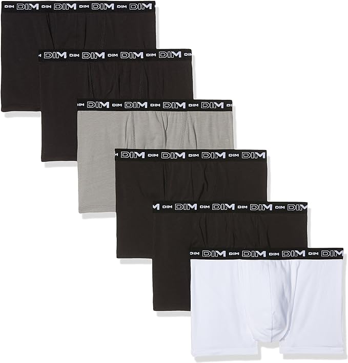 Dim Boxer Coton Stretch, Lot de 6, Homme