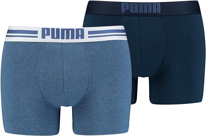 PUMA Placed Logo Boxer 2p sous-v&ecirc;tements Homme