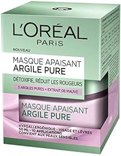 L’Oréal Paris – Masque Apaisant Pour Le Visage – Argile Pure – 50 ml