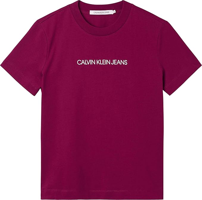 Calvin Klein Jeans Shrunken Institutional Tee T-Shirt Femme