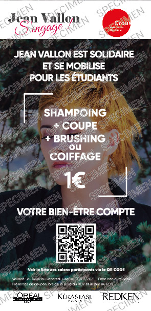 Solidarité pour nos étudiants : coupon 1€
