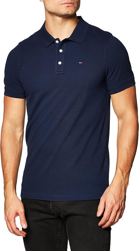 Tommy Jeans Homme Original Fine Pique Polo Manches Courtes