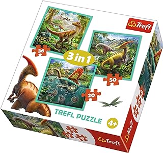 Trefl Puzzle 3 en 1 Dinosaures 34837