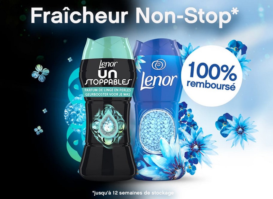 ODR Parfum de Linge LENOR Unstoppables: 100% remboursé