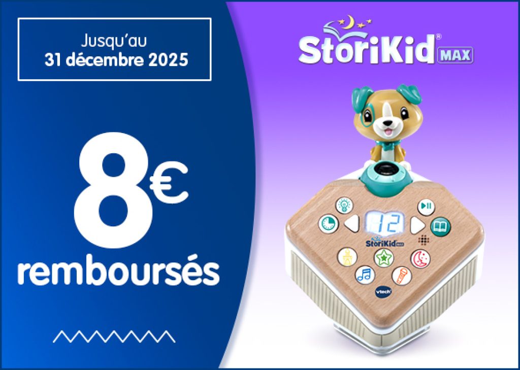 Image de l'offre de remboursement Vtech pour le StoriKid Max