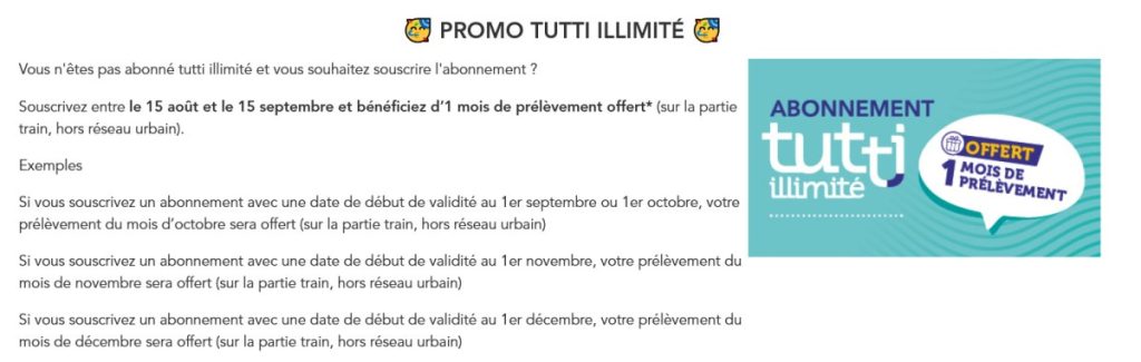 Train TER en Pays de la Loire avec promotion TUTTI ILLIMITÉ 26+ pour des voyages illimités