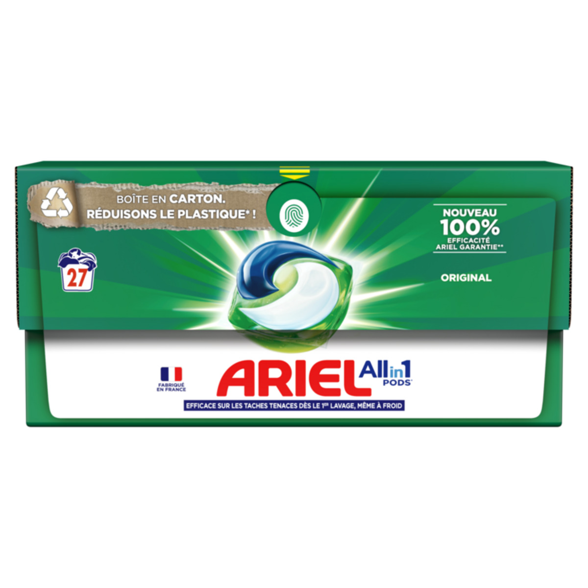 Paquets de lessive Ariel Pods x27 gratuit