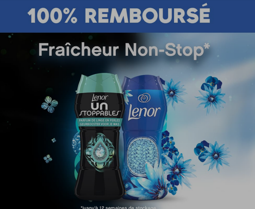 Image de l'ODR Lenor garantissant un remboursement intégral.